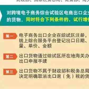 四部门10月1日起实行电商出口免税新规