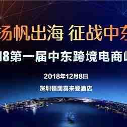 2018第一届中东跨境电商峰会圆满落幕，透露的这些重要数据不能不看！