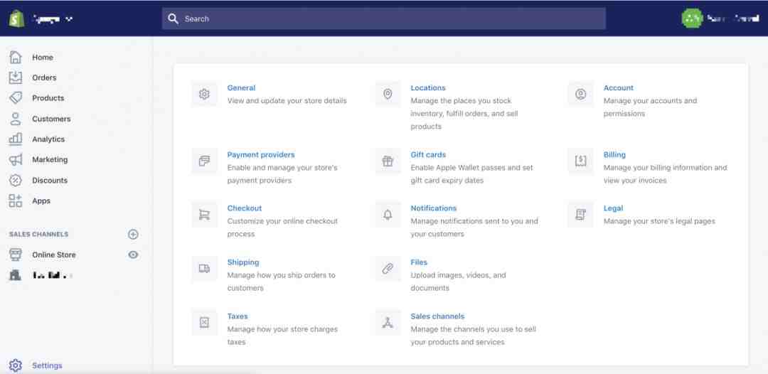 手把手教你做shopify--shopify 后台设置介绍（一）