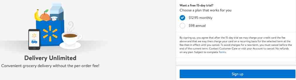 沃尔玛推出“无限配送”服务 年费98美元