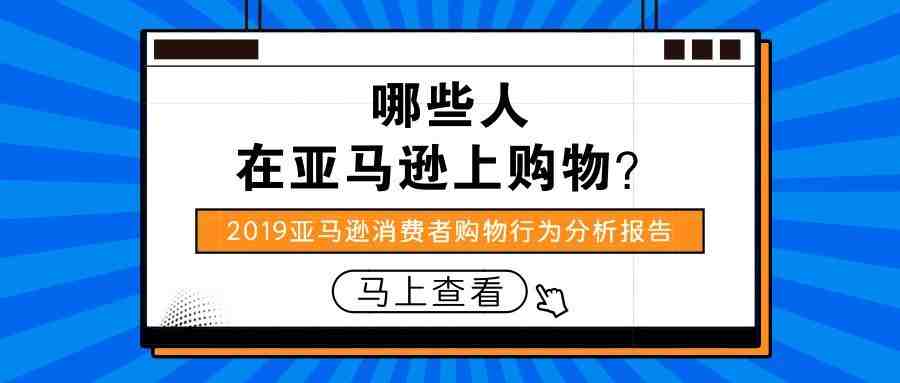 哪些人在亚马逊上购物？——2019亚马逊消费者购物行为分析报告