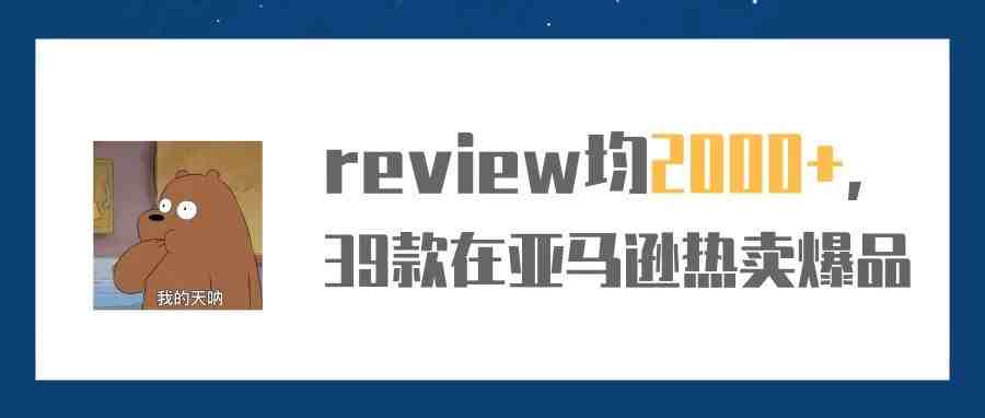 review均2000+，在亚马逊上卖爆的39款产品