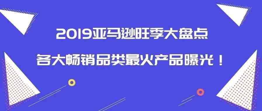 2019亚马逊旺季大盘点：各大畅销品类最火产品曝光！