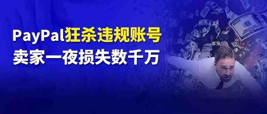 PayPal狂杀违规账号！卖家一夜被扣损失数千万美金……