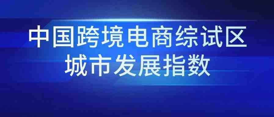 2020中国跨境电商综试区城市发展指数发布