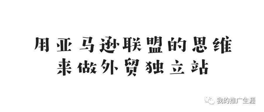 用做亚马逊联盟的思维来给外贸独立站引流