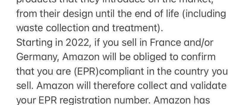 跨境电商新规定！德国和法国没有EPR注册号将被视为违规！