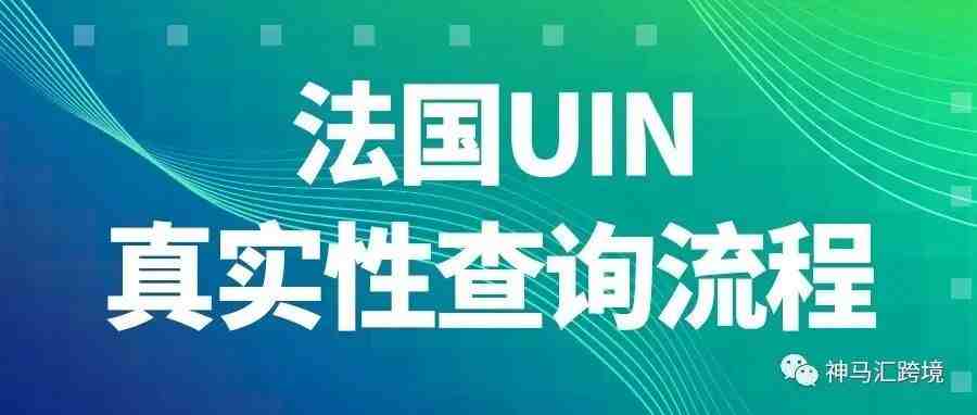 法国UIN号码真实性查询流程