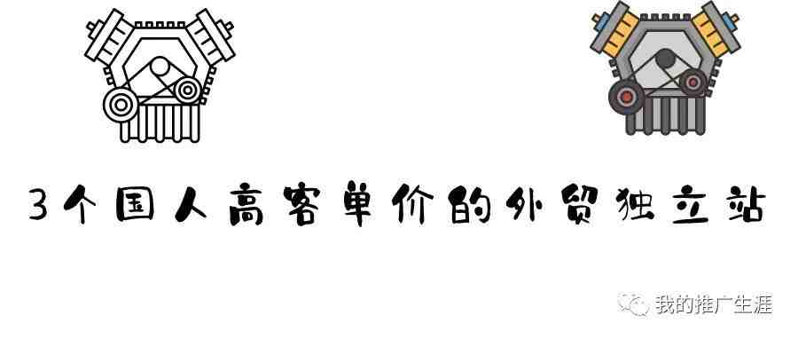 分享3个国人高客单价的外贸独立站