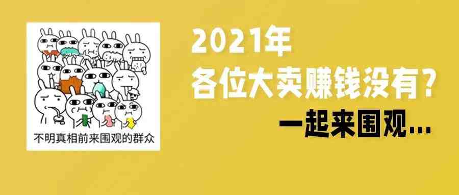 2021年各位大卖赚钱没有？一起来看看...