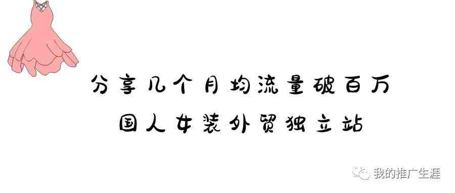 分享几个月均流量破百万的国人女装外贸独立站