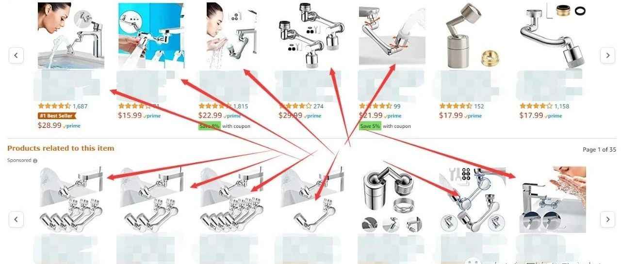 多人售卖的，水龙头延长器---美国-欧盟-英国专利侵权预警