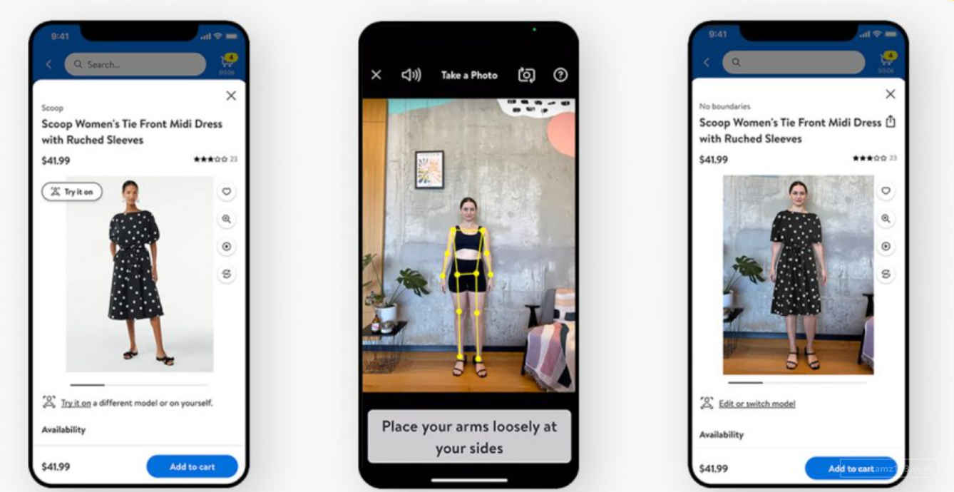 刺激服装销售！沃尔玛推出增强版虚拟试穿功能！