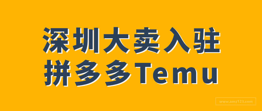 深圳大卖已入驻Temu！跨境战局蓄势待发？