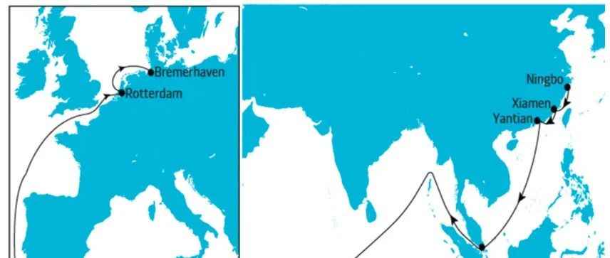 需求下滑，大停航！以星、美森将停航3水！2M联盟一亚欧航线仅有一艘船舶在运营！春节前做好备货计划......