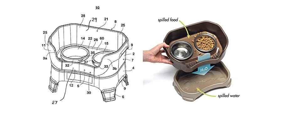 解析宠物双碗防滴漏喂食器的发明专利，容易规避侵权